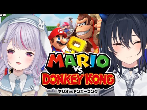 [Mario vs. Donkey Kong] Three-Legged Race with Mimi-chan 🎶 [Vspo!/Uruha Ichinose]
