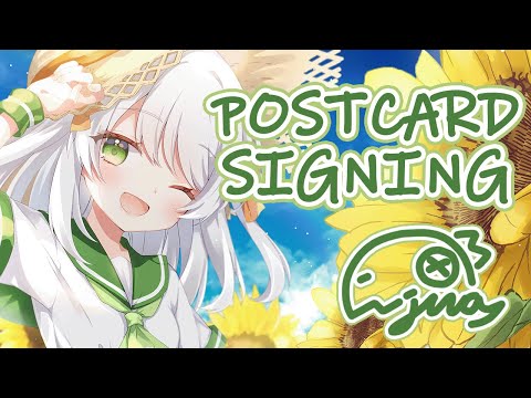 【1ST ANNIVERSARY】signing postcards and yap uu【#VSPOEN #JiraJisaki】