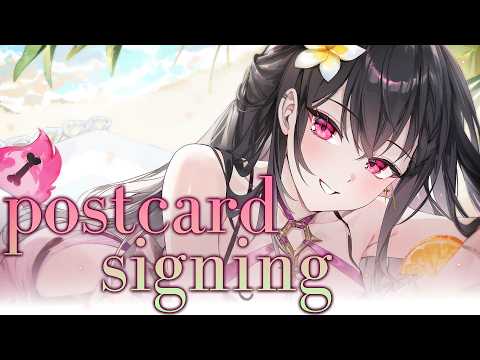 【ZATSU】signing anniversary postcards !【#VSPOEN #AryaKuroha】