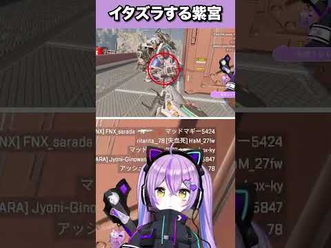 イタズラする紫宮るな「APEX切り抜き/紫宮るな/ぶいすぽっ」 #shorts