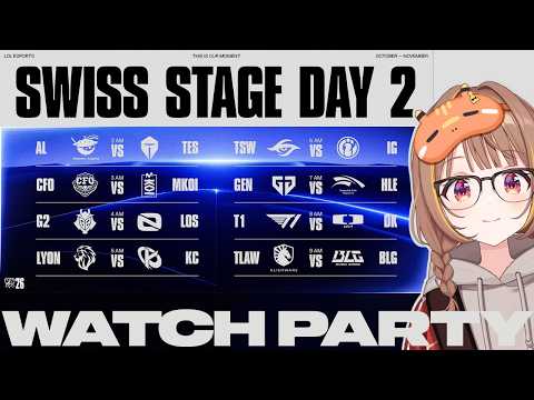 Worlds 2026 | Swiss Stage Day 2 公式ウォッチパーティー！【ぶいすぽっ！/千燈ゆうひ】