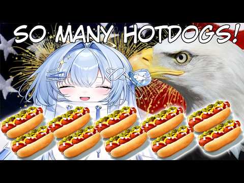 【MUKBANG】 FATAHH VTUBER CHALLENGES JOEY CHESTNUT IN HOTDOG BATTLE 【#VSPOEN #ErisSuzukami 】