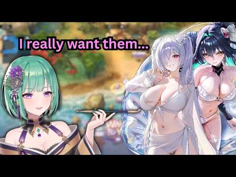 Sexy Onee-san Thirsting Over Gacha Waifus | Beni & Summer Onee-sans [Yakumo Beni | EN Sub VSPO]