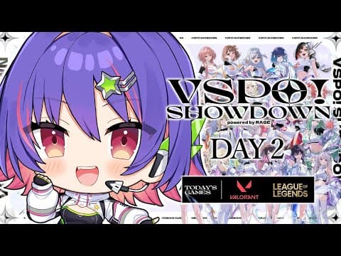 【VSPO! SHOWDOWN powered by RAGE】第二天观看派对!!!! SENPAI FIGHTOOOO!!!【#VSPOEN #Riko Riko SolariRiko Solari】