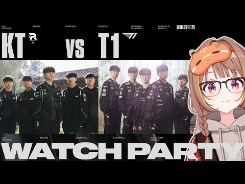 Worlds 2025 - KT vs T1 - Knockout Stage - Grand Final Official Watch Party! 【 Vspo! Official / Yuuhi Sendo 】