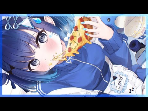 【잡담】그래, 피자를 먹자.【Vspo! / 紡木こかげ】