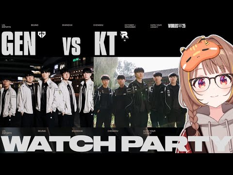 Worlds 2025 - GEN vs KT - 녹아웃 스테이지 - 준결승 공식 워치 파티! 【ぶいすぽっ！ / 千燈ゆうひ】