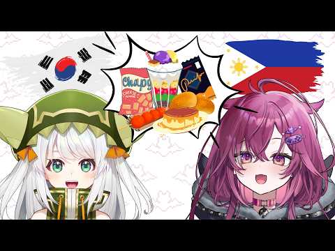 ◤OFF COLLAB◢ my korean senpai tries filipino snacks for the first time! | #JunoUmezono #VSPOEN