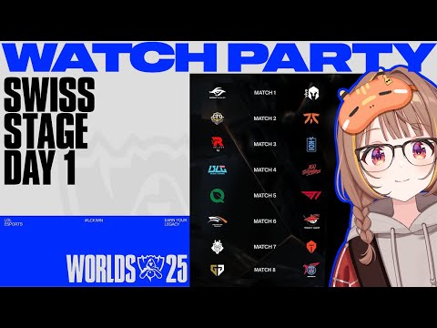 Worlds 2025 - Swiss Stage - 第1輪 第1日 官方觀戰派對！【 ぶいすぽっ！ / 千燈ゆうひ 】