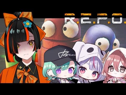 【R.E.P.O.】It's not scary, right?? w/ Mimi-senpai, Beni-senpai, Moka 【Vspo! / Choya Hanabi】