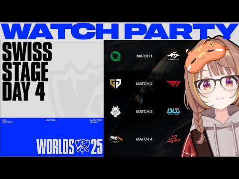 Worlds 2025 - Swiss Stage - Day 4 Official Watch Party! 【 Vspo! Official / Yuuhi Sendo 】