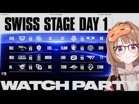 Worlds 2026 | Swiss Stage Day 1 公式ウォッチパーティー！【ぶいすぽっ！/千燈ゆうひ】