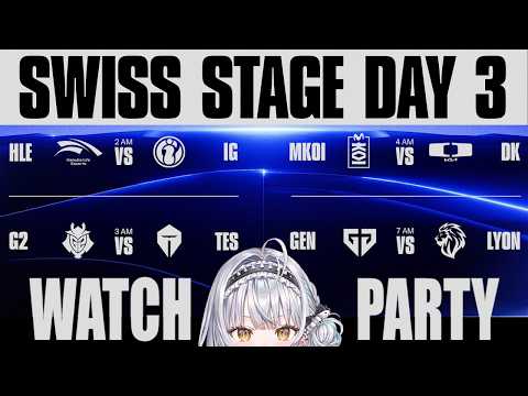 【WCS2026】Worlds 2026 Swiss Stage Day 3 - 公式ウォッチパーティー！【ぶいすぽっ！ #銀城サイネ 】