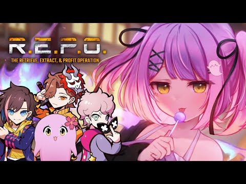 [R.E.P.O.] Experienced 2, New 3 w/SqLA, Arisaka, Kinako, Fran Cisco [Vspo!/Runa Shinomiya]