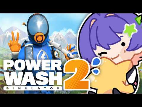 【POWERWASH SIMULATOR 2】청소 시간~!!【#VSPOEN #소라리리코】