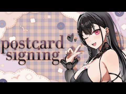 【ZATSU】엽서 사인 방송!!【#VSPOEN #AryaKuroha】